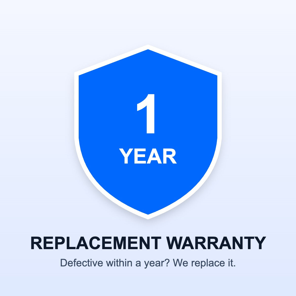 1-Year Replacement Warranty